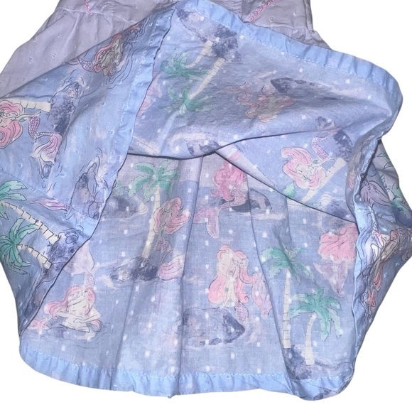 EUC Picapino Sleeveless Summer Mermaid Dress Cotton Blue Purple Girls 18 month - Picture 7 of 7